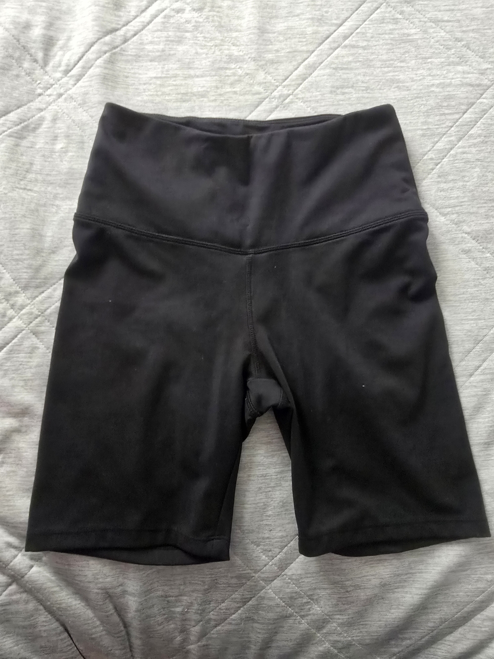 Danskin Black High-Waist Bike Shorts